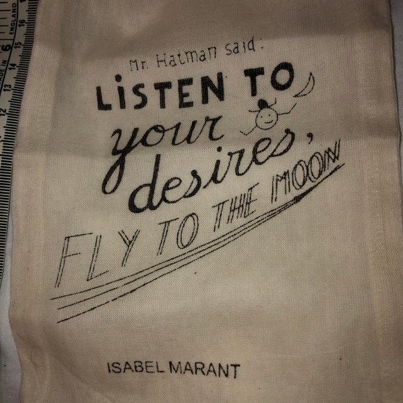 isabel marant cream cotton Listen to your desires fly to the moon dust b… - Picture 2 of 3